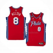 Maillot Philadelphia 76ers De'Anthony Melton NO 8 Ville 2024-25 Rouge