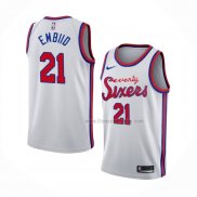 Maillot Philadelphia 76ers Joel Embiid NO 21 Classic 2019-20 Blanc