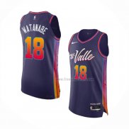 Maillot Phoenix Suns Yuta Watanabe NO 18 Ville Authentique 2023-24 Volet